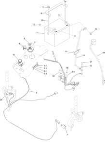 Electrical Assembly Diagram and Parts List for 74142TE (316000001-316999999)(2016) Toro Lawn Mower