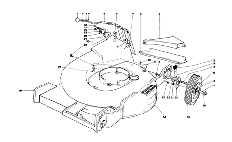 Housing Assembly Diagram and Parts List for 20740 8000001 - 8999999 Toro Lawn Mower