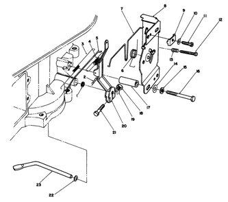 Governor Assembly Diagram and Parts List for 30112 0000001 - 0999999 Toro Lawn Tractor Accessories