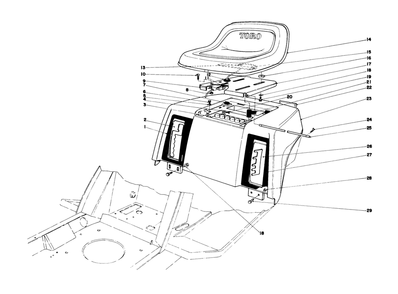 Part Location Diagram of 36-2210 Toro DISCONTINUED