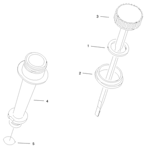 Dipstick & Oil Filter Assembly Diagram and Parts List for 20044 99000001 - 99999999 Toro Lawn Mower