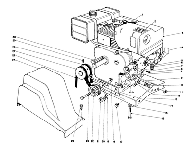 Engine Assembly (Model 38150) Diagram and Parts List for 38160 0000001 - 0999999 Toro Snow Blower