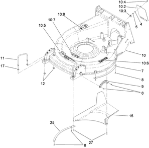 Part Location Diagram of 116-6944 Toro Handle-Deck