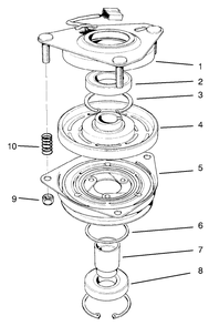 Clutch Assembly No. 54-3200 Diagram and Parts List for 30165 890001 - 899999 Toro Lawn Tractor Accessories