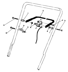 Control Assembly Diagram and Parts List for 22580 0000001 - 0999999 Toro Lawn Mower