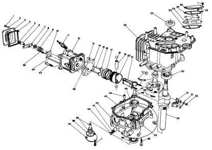 Engine Assembly Model No. Vmh-7 (Continued) Diagram and Parts List for 22525 8000001 - 8999999 Toro Lawn Mower