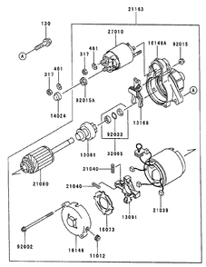 Starter Assembly Diagram and Parts List for 74214 (230006001-230999999)(2003) Toro Lawn Mower