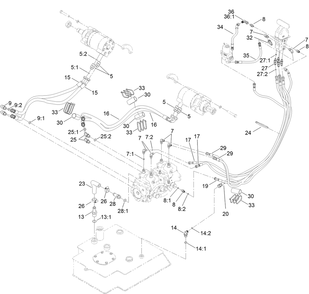 Part Location Diagram of 140-5877 Toro Hose Assembly