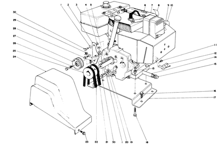 Engine Assembly Diagram and Parts List for 38080 8000001 - 8999999 Toro Snow Blower