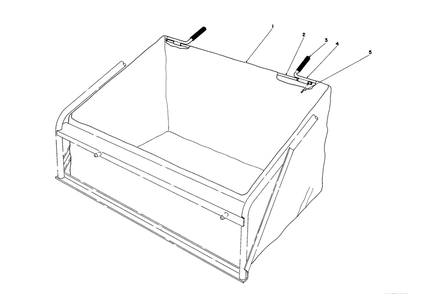 Leaf Bag Model 59123 (For Use On Twin Bagger Grass Catcher Model No. 59122 Only) (Optional) Diagram and Parts List for 56150 9000001 - 9999999 Toro Lawn Tractor