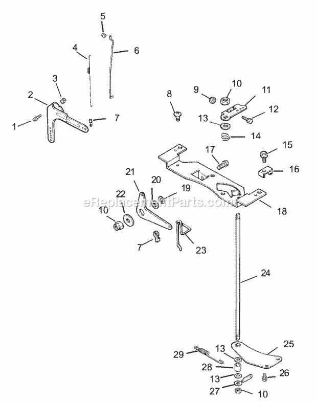 Engine Control Assembly Kohler Cv20s Pro-6559 Diagram and Parts List for 74164 240000001-240999999 Toro Lawn Mower