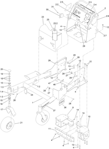 Part Location Diagram of 120-6460 Toro Control Tower Asm