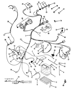 Electrical System Assembly Diagram and Parts List for 32-12BEA3 1000001 - 1999999 Toro Lawn Tractor