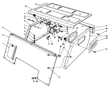 Seat Support Assembly Diagram and Parts List for 30754 5000001 - 5999999 Toro Lawn Tractor