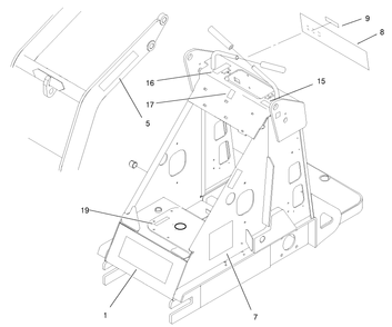 Part Location Diagram of 98-4676 Toro DECAL - CONTROL PANEL