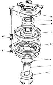Clutch Assembly No. 54-3200 Diagram and Parts List for 30112 0000001 - 0999999 Toro Lawn Tractor Accessories