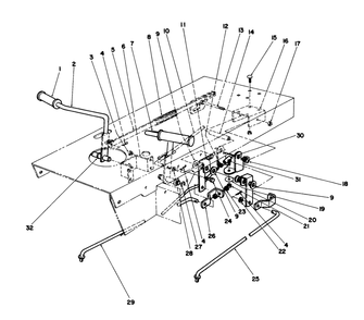 Brake & Clutch Pedal Assembly Diagram and Parts List for 55620 9000001 - 9999999 Toro Lawn Tractor