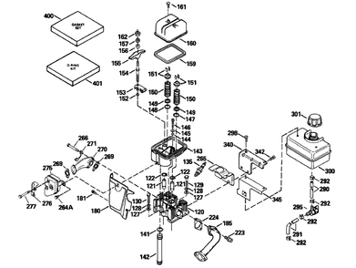 Engine Assemblies Ohsk 120-222023f And 120-222024f Diagram and Parts List for 38590 7900001 - 7999999 Toro Snow Blower