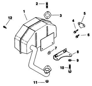 Exhaust - Engine Kohler Model No. Cv14t-1412 Diagram and Parts List for 30175 39000001 - 39999999 Toro Lawn Tractor Accessories