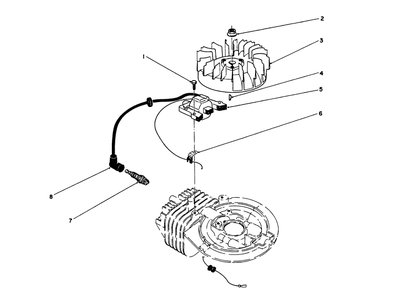 Flywheel & Magneto Assembly (Engine Model No. 47pk9-2) Diagram and Parts List for 26682 0000001 - 0999999 Toro Lawn Mower