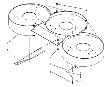 Part Location Diagram of 14-4879 Toro Blade Kit (3- 79-2920)