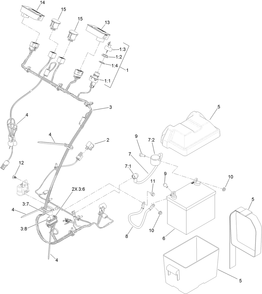 Part Location Diagram of 100-1535 Toro Switch