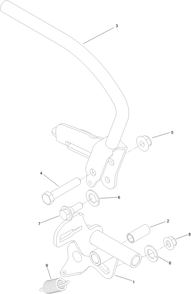 Control Handle Assembly 2 Diagram and Parts List for 74519 400000000-403253174 Toro Lawn Mower