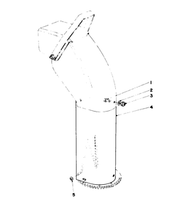 Chute Extension Kit Diagram and Parts List for 38160 1000001 - 1999999 Toro Snow Blower