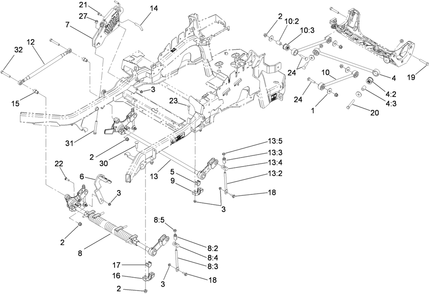 Part Location Diagram of 116-0795 Toro BUSHING-FLANGE