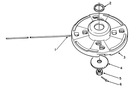 Fixed Line Head (Optional) Diagram and Parts List for 51643 6000001 - 6999999 Toro Trimmer