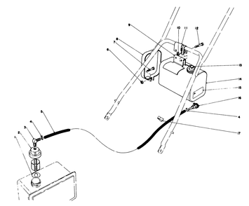 Remote Fuel Tank Kit No. 28-5590 (Optional) Diagram and Parts List for 23158 9000001 - 9999999 Toro Lawn Mower