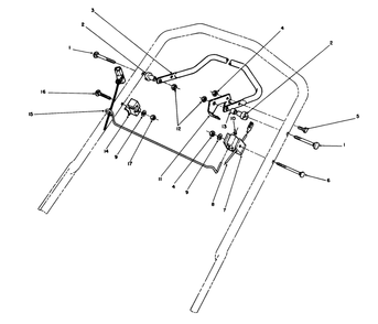 Control Assembly Diagram and Parts List for 20526C 8000001 - 8999999 Toro Lawn Mower