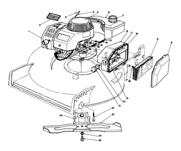 Engine Assembly Diagram and Parts List for 20581 8000001 - 8999999 Toro Lawn Mower