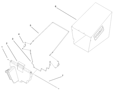 Bagging Assembly Diagram and Parts List for 20029 9900001 - 9999999 Toro Lawn Mower