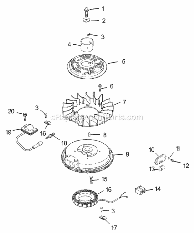 Ignition/Electrical Assembly Kohler Cv493s-27 Diagram and Parts List for 74199 230000001-230999999 Toro Lawn Mower