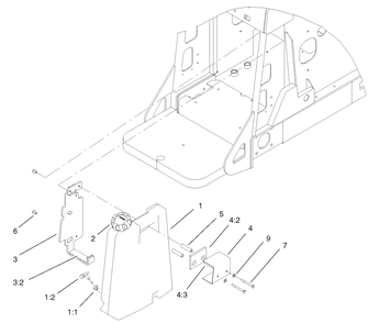 Fuel Tank Assembly 100-2531 Diagram and Parts List for 22300 890001 - 899999 Toro Lawn Tractor Accessories