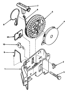 Rewind Starter No. 590531 Diagram and Parts List for 20775 2000001 - 2999999 Toro Lawn Mower