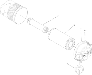 Air Cleaner Assembly No. 117-9989 Diagram and Parts List for 22322 400000000 - 401999999 Toro Lawn Tractor Accessories