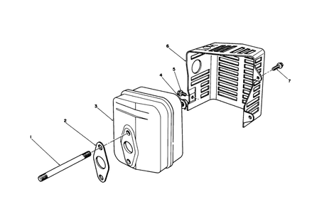 Muffler Assembly (Engine Model No. Vmm1-2) Diagram and Parts List for 26621B 2000001 - 2999999 Toro Lawn Mower