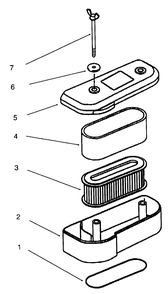 Air-Filter Diagram and Parts List for 30165 690001 - 699999 Toro Lawn Tractor Accessories