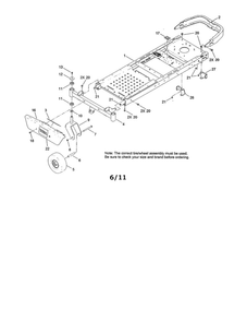 Frame/Front Axle/Caster Wheel Diagram and Parts List for 74624 311000001 AND UP Toro Lawn Mower