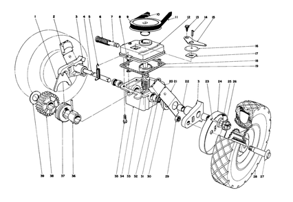 Gear Case Assembly - Model 16273 Diagram and Parts List for 16073 3000001 - 3999999 Toro Lawn Mower
