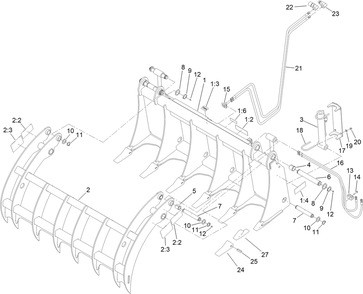 Part Location Diagram of 138-0537 Toro Decal-Danger, Grapple