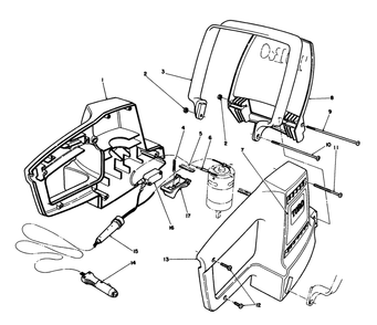 Handle And Shield Assembly Diagram and Parts List for 51730 0000001 - 0999999 Toro Trimmer