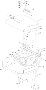 Part Location Diagram of 111-3697 Toro Nut-Retainer