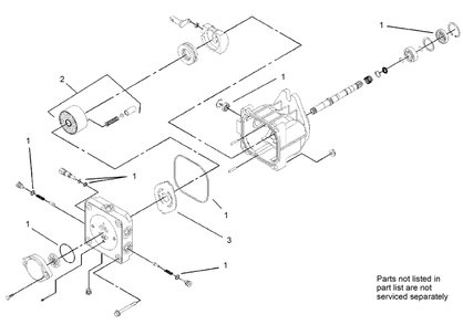 Hydraulic Pump Assembly No.  106-9590 And 106-9591 Diagram and Parts List for 22323HD 400000000 - 999999999 Toro Lawn Tractor Accessories