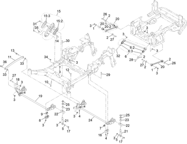 Part Location Diagram of 142-7192 Toro Spacer, Deck Link