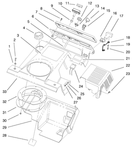 Shroud Assembly Diagram and Parts List for 38432 9900001 - 9999999 Toro Snow Blower