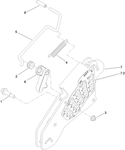 Height-Of-Cut Assembly Diagram and Parts List for 74925TE (310000001-310999999)(2010) Toro Lawn Mower
