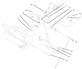 Handle Assembly (Continued) Diagram and Parts List for 30182 690001 - 699999 Toro Lawn Tractor Accessories
